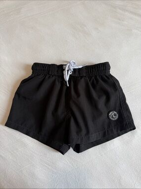 Binky Bro Black Drawstring Swim Trunks Size 2-3 Years